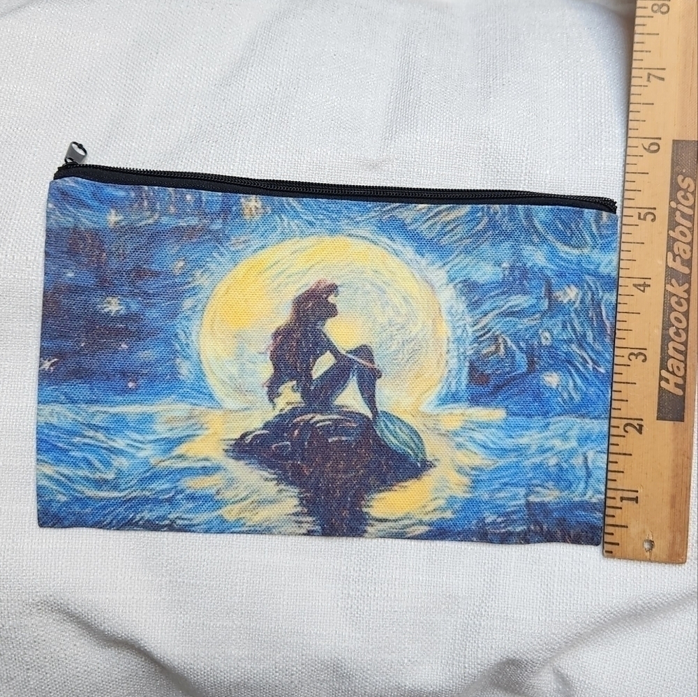 Mermaid Make Up Cosmetic Bag Zipper Pouch - Picture 5 of 5